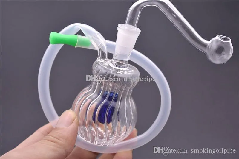 Bang En Verre épais - Pipe à Eau Pour Fumeurs - Narguilé Filtrant Portable Avec 5 Buses - Idée Cadeau Original