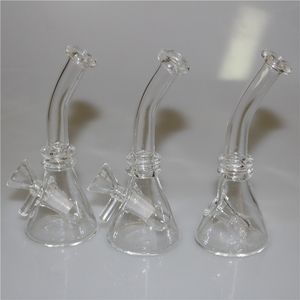 Nieuwe 10 mm vrouwelijke mini -glazen bongwaterpijpen pyrex olieligs waterpijp dikke recycler dab rig rookpijp asvanger