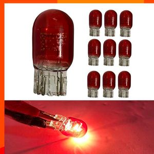 Nouveau 10 pièces 7443 7444 7440 7441 992 T20 W21/5W ampoules halogènes Auto frein arrière Stop feu arrière ampoule clignotants rouge 12v