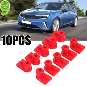 Nieuwe 10 Stuks Auto Bumper Clips Vleugel Montage Grommet Moeren Schroeven Plastic Sluiting Clip Rood Vervangen Auto Accessoires Voor Opel voor Vauxhall