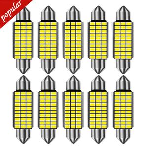 NIEUW 10PCS Fout gratis 10x C5W C10W LED -lamp 31 36mm 39mm 42 Interieur Leeslicht Festoon Auto Dome Kenteken Bagage Bagage Lamp