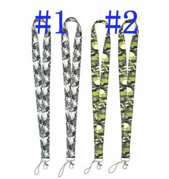 Nouveau 10 pièces chasse jungle tir numérique camouflage motif lanière ID porte-Badge clé cou sangle