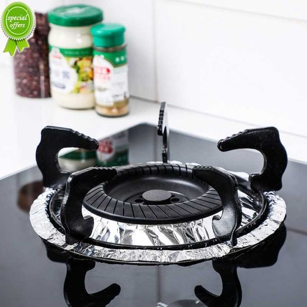 Nouveau 10 pièces cuisine résistant à l'huile cuisinière brûleur jetable papier d'aluminium tampon de nettoyage couvre four à gaz cuisinière à gaz doublures accessoires de cuisine