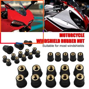 Nieuwe 10 -stcs motorfiets M4 M5 M6 Universal Rubber Well Noten voorruit klootzak