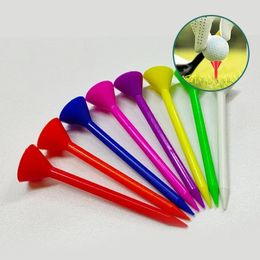 NIEUW 10PCS PLASTIC Golf T -stukken plus 3-1/4 herbruikbare tees upgrade Unbreakable Big Cup tee Up verminderen wrijvingsgolf T -shirtgolfbenodigdheden - voor