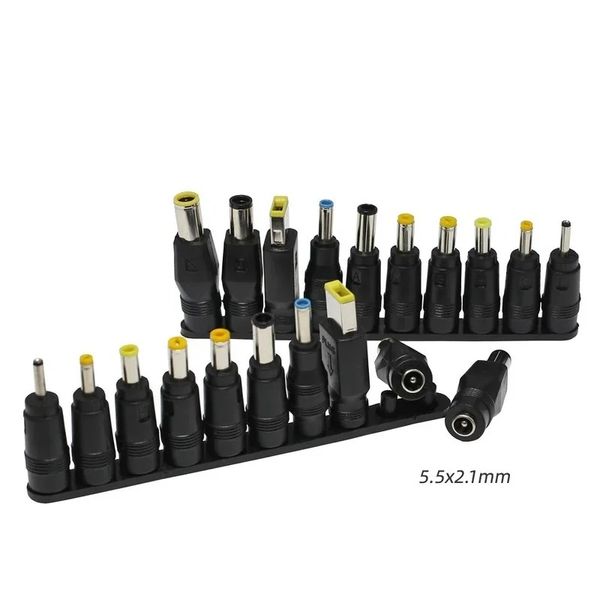 NOUVEAU 10PCS / SET 5.5x2.1mm Multi-type mâle de type pour les bouchons DC pour ACT Adaptateur Connecteurs Câbles d'ordinateur pour ordinateur portable pour ordinateur portable