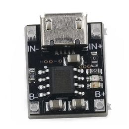 NIEUWE 10PCS Single Cell Lithium Battery Laadlader Module 1A 5V-6V 4.2V TC4056 TC4056A MICRO USB VOEDER VOEDGEVOERKOCHT TP4056 1. voor