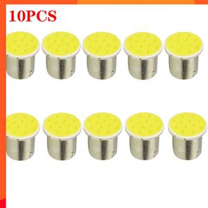 Nouveau 10 pièces Super blanc COB P21W 1157 BAY15D Led 12 SMD 1156 BA15S 12V DC remorque camion voiture ampoules style lumière Parking Auto lampe