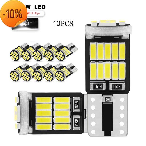 Nouveau 10 Pcs T10 W5W 194 501 Led Canbus Aucune Erreur De Voiture Intérieur Lumière T10 26 Smd 4014 Puce Pur Blanc Instrument Lumières Ampoule Signal Lampe