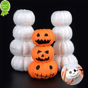 Nieuwe 10Pcs Wit Schuim Pompoen Modellen Polystyreen Piepschuim Kunstmatige Pompoen Diy Handgemaakte Craft Kids Gift Halloween Decoratie Props