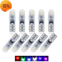 Nieuwe 10x T5 W3W 2 Smd 3014 Dashboard Auto Led Lampen 12V Dc W1.2W 70 73 74 79 85 indicator Wedge Auto Instrument Warming Lamp