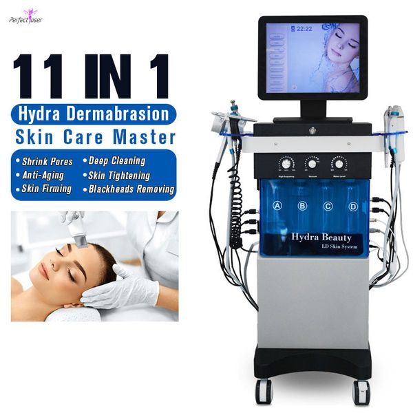 Nouveau 11 en 1 Hydro Dermabrasion Machine Microdermabrasion Eau Aqua Beauté Équipement Dermabrasion Peeling Dispositif 2023