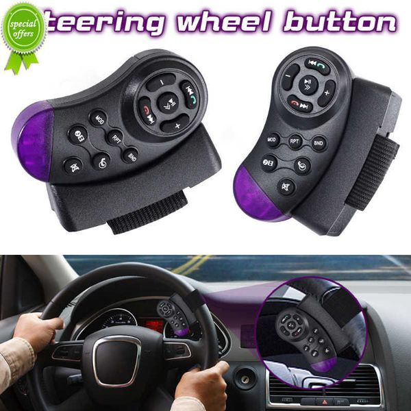 Nuevo interruptor de Control remoto inalámbrico para volante de coche de 11 teclas, Controlador Universal para Radio de coche, DVD, reproductor de música multimedia VCD