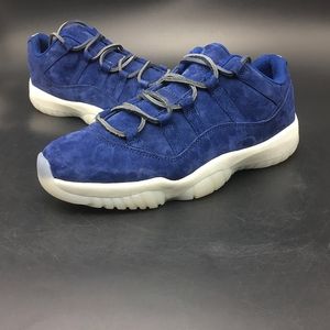 New 11 Low re2pect men basketball shoes 11s jeter blue white mens sports Limited sneaker AV2187-441