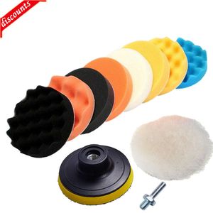 Nouveau 11 pièces/ensemble éponge voiture polisseuse mousse cire tampons voiture polissage Kit pour bateau voiture roue tampon de polissage pour éliminer les rayures