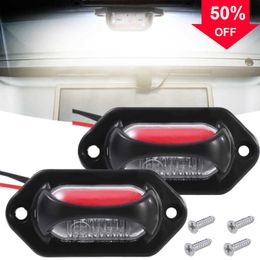 Nieuwe 12-24V Led Auto Vrachtwagen Kentekenverlichting Waterdicht Wit Rood Zijmarkeringslicht Voor Auto motorfiets Van Suv Signaal Achterlicht