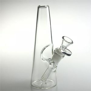 Nouveaux tuyaux de bang d'eau en verre de 7 pouces avec adaptateur de 14 mm en verre Downstem Bowl Recycler Heady Beaker Hookahs Bongs pour Traval Smoking