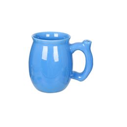 Nueva copa de tubería de agua de cerámica azul de 125 mm con tazón de tabaco de 22 mm Hookah Accesorios SHISHA Caja de papel de papel al por mayor