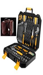 Nouveau 127 PCS Set Socket Wrench Toolt Set Auto Repair Mex Metting Toolse Forfing Tool Tool Tool With Plastic Toolbox Rangement Case8727492