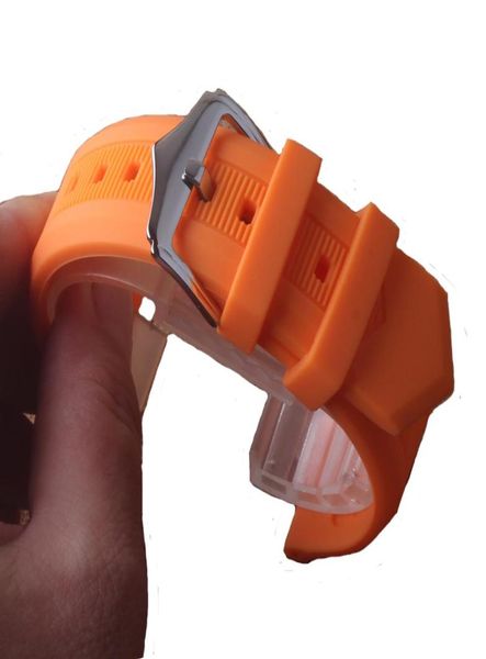 Nouveau 12 mm 14 mm 16 mm18 mm 19 mm 20 mm 22 mm 24 mm Silicone Rubber Watchs Orange Sports Smart Watch Band Strap Accessoires Accluses 4341219