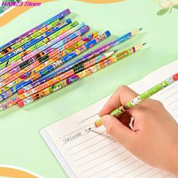 Nouveaux laps de crayon en bois 12pcs HB avec gamme pour les élèves d'enfants dessinant l'écriture lapiz pour les fournitures d'écriture de papeterie scolaire
