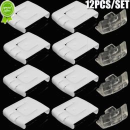 NIEUW 12PCS/SET SIUT SEAT Buckle Clip Runner Guide White Plastic Clips 435881203A C10 voor VW Golf 7 MK1 MK2 MK3 CORROSRACO SCIROCCO