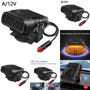 Nieuwe 12V 24V 120W 360 Graden Rotatie Draagbare Vrachtwagen Luchtverwarmer Voorruitverluchting Koeling Voorruit Fan Auto interieur Accessoires Droger F3m5