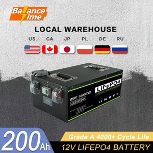 Batterie LiFePO4 12V, 24V, 48V, 50ah, 100ah, 200ah, avec BMS intégré, Rechargeable, pour système d'énergie solaire de camping-car, sans tva ni taxes, nouveauté