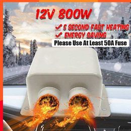 Nieuwe 12 V/24 V 600 W/800 W Auto Heater Kit 5 Tweede Snelle Verwarming Ontdooier High power Dubbele Outlet voor Auto Voorruit Winter