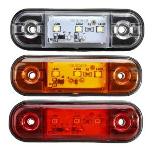 Nouvelles lumières de marqueur latéral LED 12V / 24V pour les camions de remorque Caravane Clear de marqueur lampe à lampe Lorry Lorry Amber Rouge blanc 9-30 Vled Marker Light