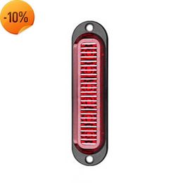 Nouveau 12V 24V rouge jaune blanc 6 LED côté marqueur feux d'avertissement Signal lumineux clairance antibrouillard pour camion remorque caravanes bateau RV voiture