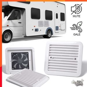 Nouveau 12V 4W réfrigérateur évent avec ventilateur pour RV remorque caravane côté Air vent fort échappement Automobile accessoires voiture style camping-car