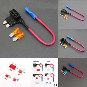 Nuevo adaptador de grifo Add-A Circuit de 12V micro2 mini Small Standard ATM APM Auto Soporte con fusible de automóvil de cuchilla 10A