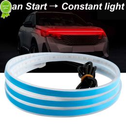 Nouveau 12v éclairage de balayage de voiture feux de jour bande lumineuse de capot de voiture étanche Auto bricolage lumières de coupe lampe au néon ambiante décorative ZZ