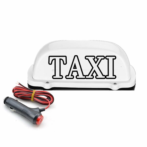 Nueva luz LED impermeable para Taxi de 12V, señal de techo, luz de techo para Taxi con línea de enchufe de alimentación de 3 metros, Compatible con conductores profesionales