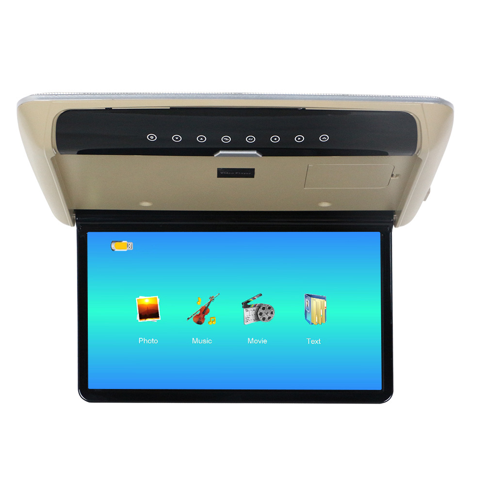 Nieuw 13.3/14 inch plafond MP5 Display HD HDMI Auto CTEFILD Display Plafond Display FM