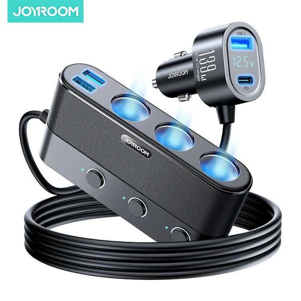 Nouveau chargeur de voiture USB C USB C. Port 7-port USB Téléphone USB Chargeur rapide PD QC3.0 Cigarette Car Charger de voiture Multip Port