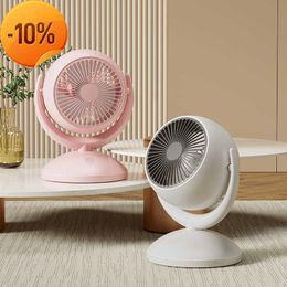 Nieuwe 14-speed Verstelbare Ventilator 360 Rotatie Huishoudelijke Desktop Air Fietsen Koelventilator USB Oplaadbare Stille draagbare ventilator Outdoor vloer