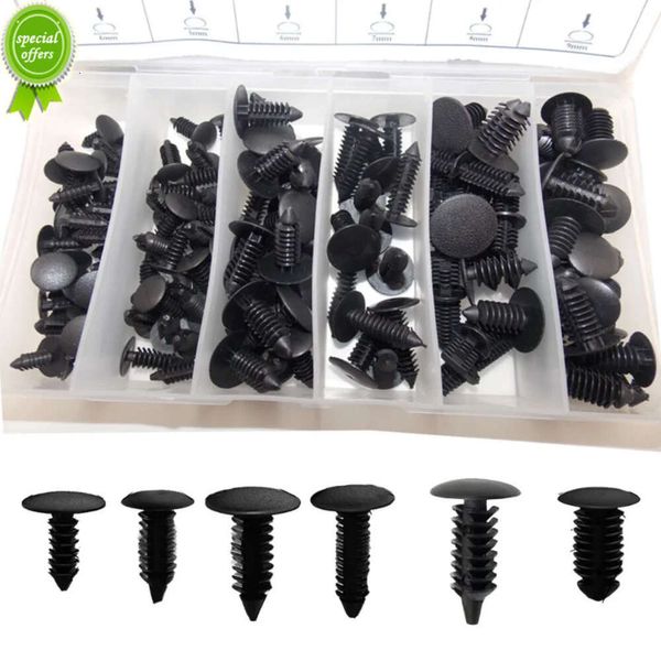 Nuevo 140 unids/set 4mm 5mm 6mm 7mm 8mm 9mm Clips de sujeción mixtos para coche tablero de revestimiento de puerta de parachoques de coche abrazaderas de fijación de empuje de techo Accesorios