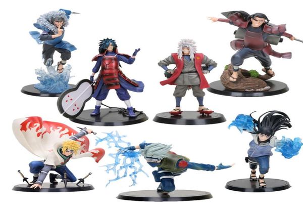 Nouveau 14cm Shippuden Kakashi Namikaze Minato Jiraiya Hinata Senju Hashirama Tobirama Naruto PVC Action figure jouet C190415015163041