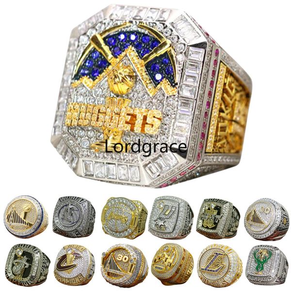 Designer World Basketball Championship Ring Set Luxury 14K Gold Nuggets Jokic Champions Rings for Men Women Diamond Sport Jewelrys