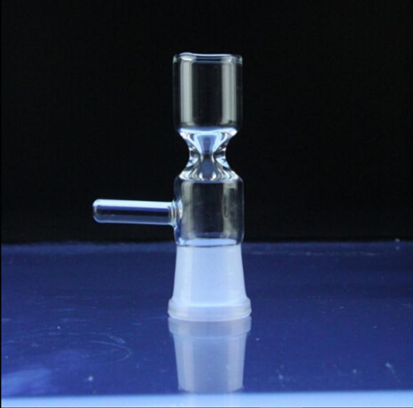 NOUVEAU 14mm 19mm Femelle Verre Pincée Bol Réversible bol avec Poignée 14.5mm 18.8mm Joint Taille pour Verre Bong Ashcatcher Bol En Verre