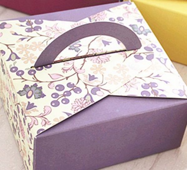 nouveau 14x14x6 5cm boîtes de chocolat 6 styles boîtes pour biscuit cookie mariage boîte cadeau de bonbons 100pcs lot 6380g gâteau de lune boîte de nourriture gratuite