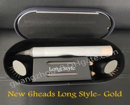 Nuevo barril de 150 mm de longitud 6 cabello multifunción Dispositivo de peinado Secador de cabello Curling Iron con caja de regalo8614968
