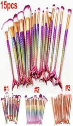 NOUVEAU 15PCS SET MAKEUP BROSTES BROSSION SERMAIR 3D COLORFELAFE COLORFE MACHAP BRISTES FOURNAL BLUSH COSMETIC BRSSH Kit Tool 6268511