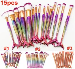 NOUVEAU 15PCS SET MAKEUP BRSPSES SERMAIN BROSSE 3D COLORFEFURFELFATHER MAQUAGE BROSTES FOURNAL BUSH COSMETIC BROST KIT KIT 9193517