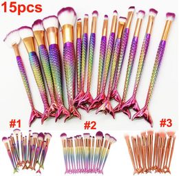 NOUVEAU 15PCS Set Making Brushes Brush Brush Brush 3D Colorful Make Up Brushes Foundation Blush Cosmetic Brush Kit Tool 2972414