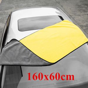 Nieuwe 160x60 CM Dikke Pluche Microfiber Handdoek Wasstraat Accessoires Super Absorberende Car Cleaning Detaillering Doek Auto Care Drogen Handdoeken