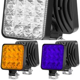 Nouveau travail de bar à LED de voiture 16d 48W Worklight Worklight 12V Auto Light Fog Lampe Off Road Road Tractor Spotlight for Truck ATV