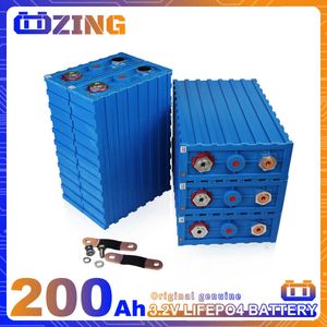 NIEUW 16PCS LIFEPO4 BATTERING 200AH 3.2V DIY Deep Cycle Oplaadbare batterij voor 12V 24V 48V EV RV Solar System Complete cellen